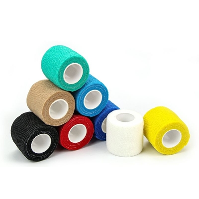 Non Woven Fabric Adhesive Elastic Bandage For Sport Protection