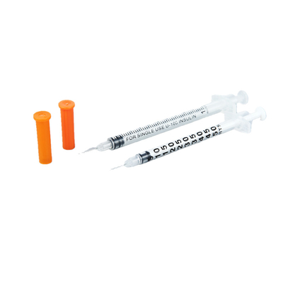 CER-ISO bescheinigte medizinische sterile Wegwerfinsulin-Spritze der spritzen-0.3ml 0.5ml 1ml
